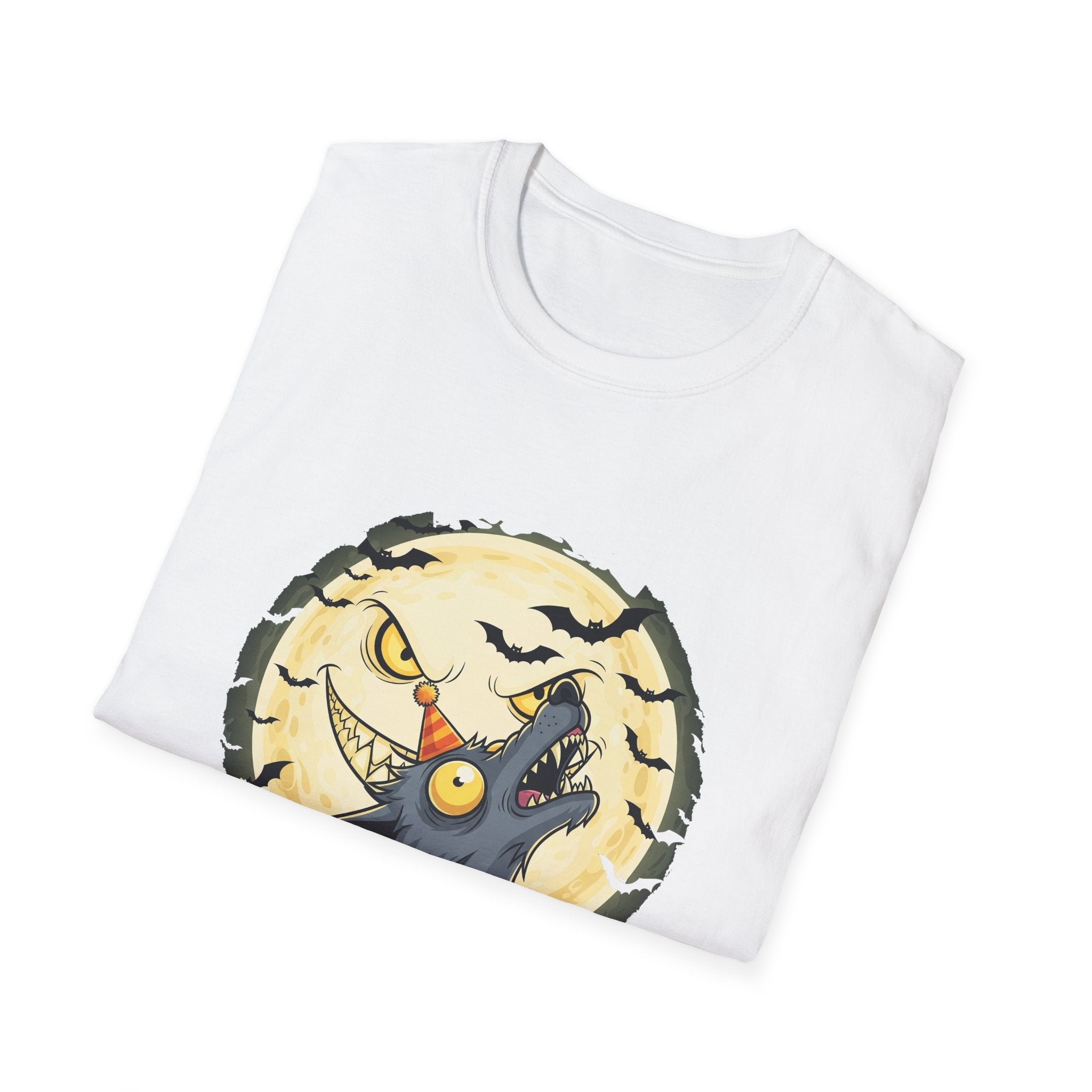 Halloween Full Moon T-Shirt, Unisex Tee, Spooky Shirt, Fall Fashion, Gift for Werewolf Fans, October Celebration