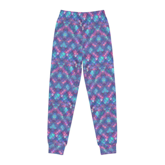 Youth Joggers with Colorful Geometric Pattern - Trendy Comfort for Active Kids