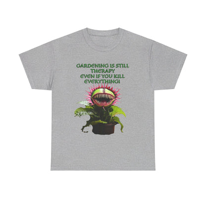 Gardening Is Therapy Unisex Heavy Cotton Tee