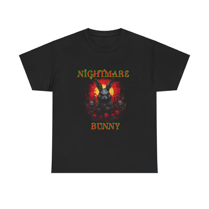 Nightmare Bunny Unisex Heavy Cotton Tee - Spooky Halloween Vibe