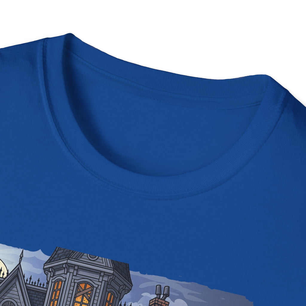 Just Waiting For Halloween Graphic Tee, Unisex Softstyle T-Shirt, Spooky Season Outfit, Perfect for Halloween Parties, Autumn Vibes, Casual Wear