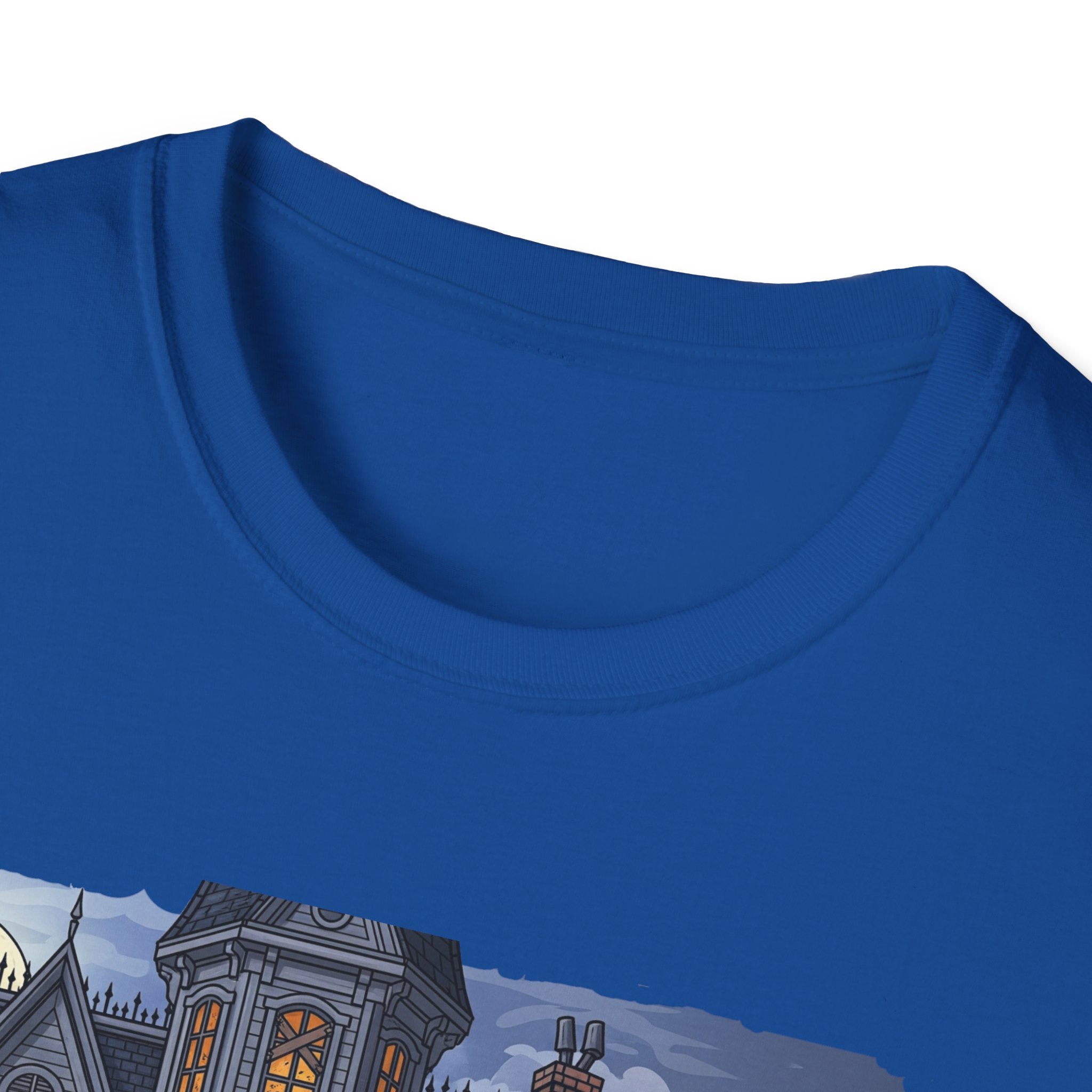 Just Waiting For Halloween Graphic Tee, Unisex Softstyle T-Shirt, Spooky Season Outfit, Perfect for Halloween Parties, Autumn Vibes, Casual Wear