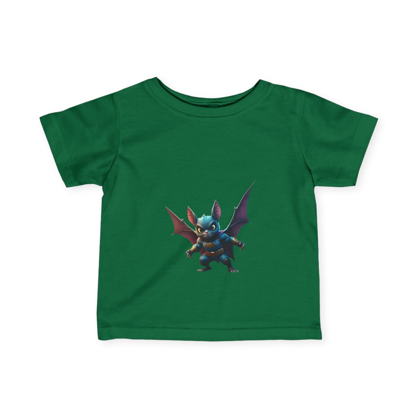 Cute Bat Man Super Hero Infant Tee for Playful Kids | Fun Graphic T-Shirt