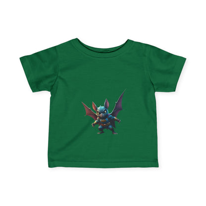 Cute Bat Man Super Hero Infant Tee for Playful Kids | Fun Graphic T-Shirt