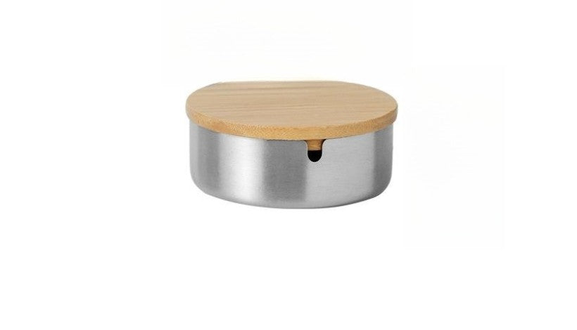 Simple Thickened Practical Stainless Steel Ash Tray