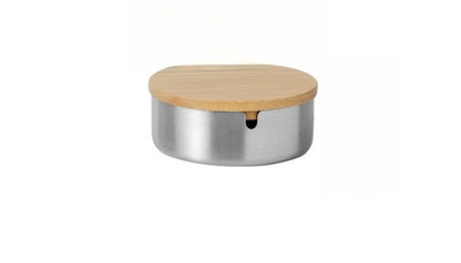 Simple Thickened Practical Stainless Steel Ash Tray