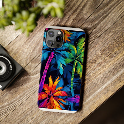 Dark Palm Slim Phone Cases