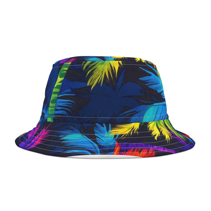 Dark Palm Bucket Hat (AOP)