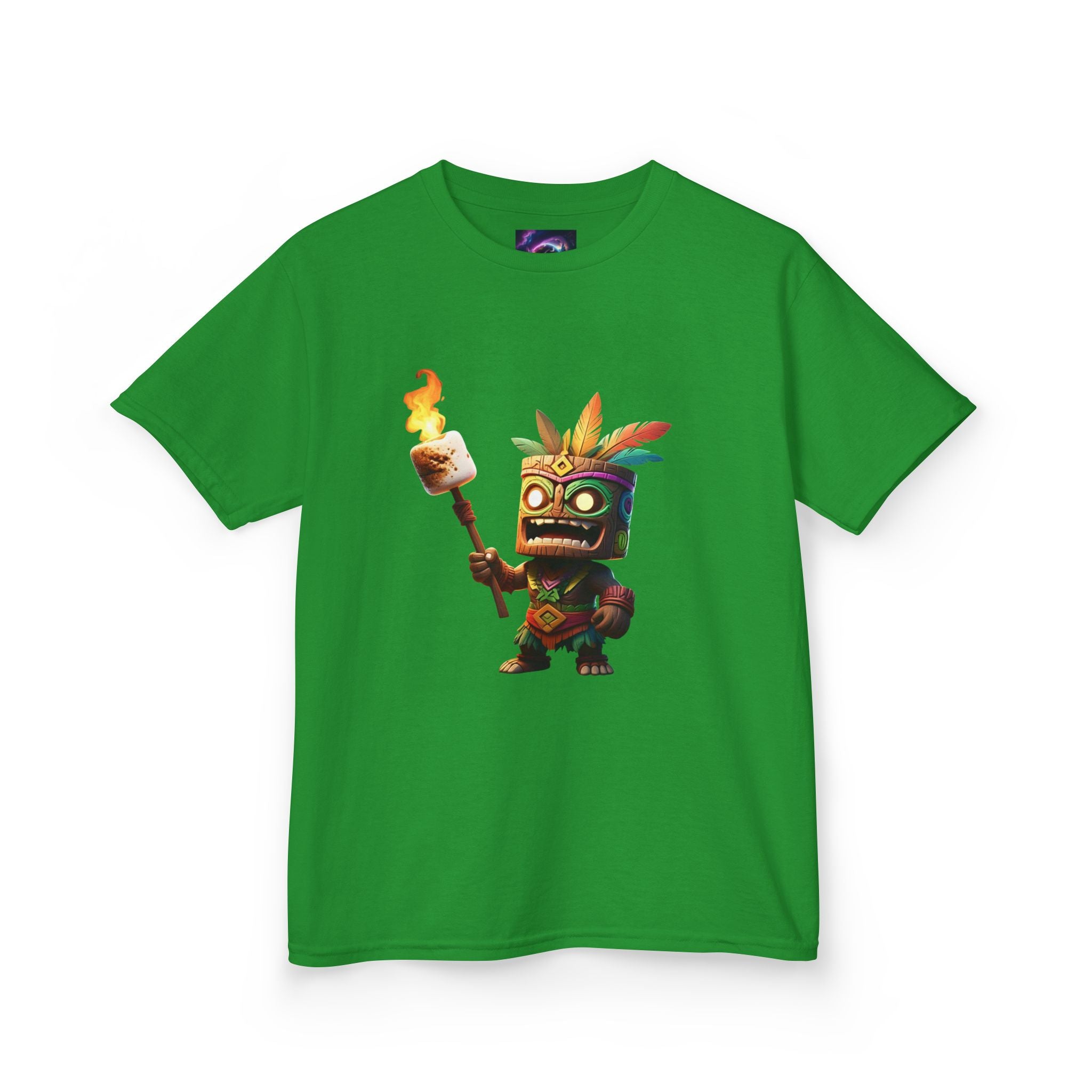 Kids Tiki Toasted Marshmallow Heavy Cotton Tee - Fun & Playful Design for Adventurous Kids