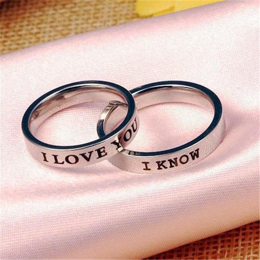 Titanium Steel Couple Simple Niche Couple Couple Ring