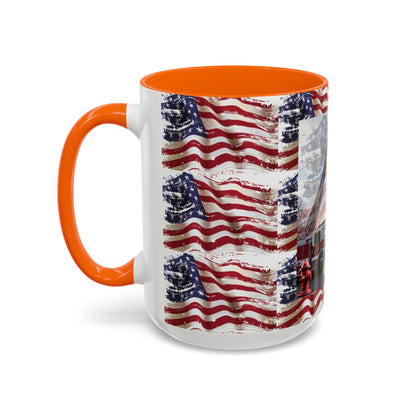 Juniata Terrace Fire 2025 Patriotic Firefighter Accent Coffee Mug - 11oz & 15oz