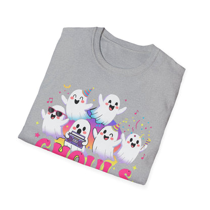 Ghoulish Fun T-Shirt, Ghost Theme Tee, Unisex Halloween Shirt, Cute Spooky Apparel, Fun Costume Idea, Party Outfit