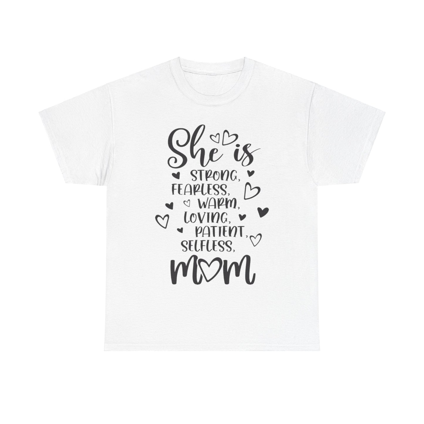 She is mom Unisex Heavy Cotton Tee