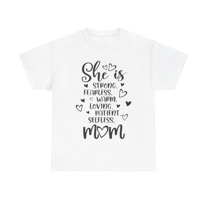 She is mom Unisex Heavy Cotton Tee