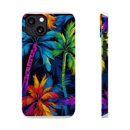 Dark Palm Slim Phone Cases