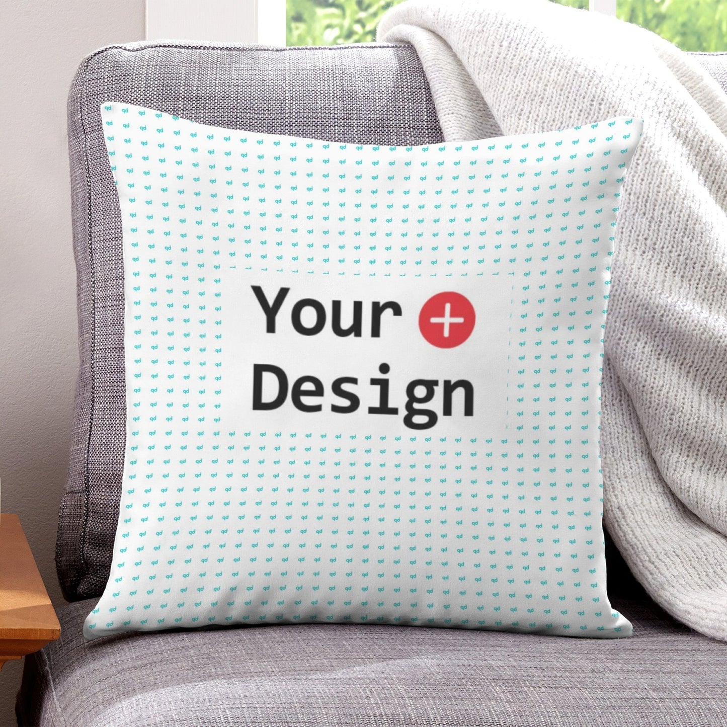 POD Home Fashion Simple Pillow Cover Customized Contact Business