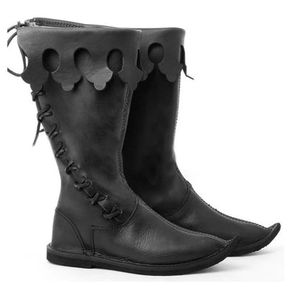 Fashion Solid Color Gothic High Pirate Boots