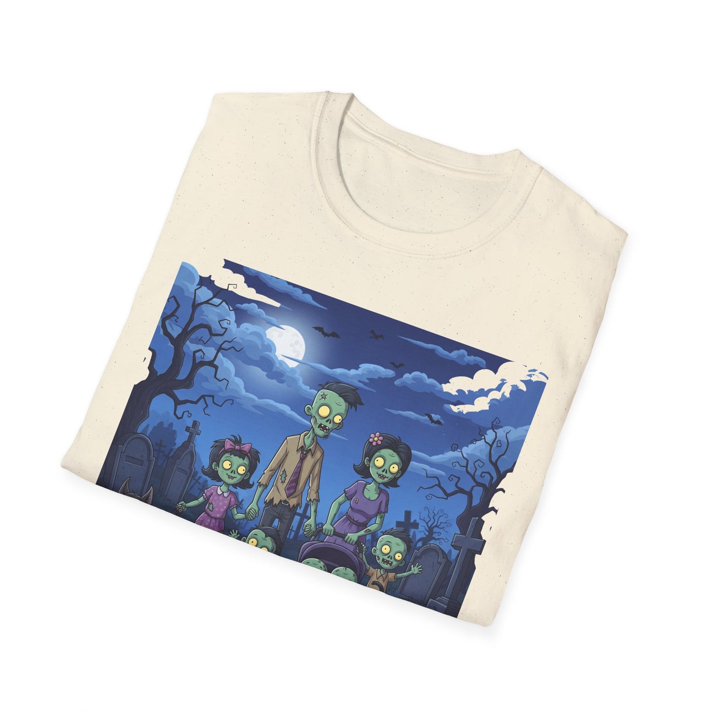Zombie Family Halloween T-Shirt, Unisex Softstyle Tee for Men & Women, Funny Halloween Gift, Spooky Costume Top, Perfect for Halloween [...]