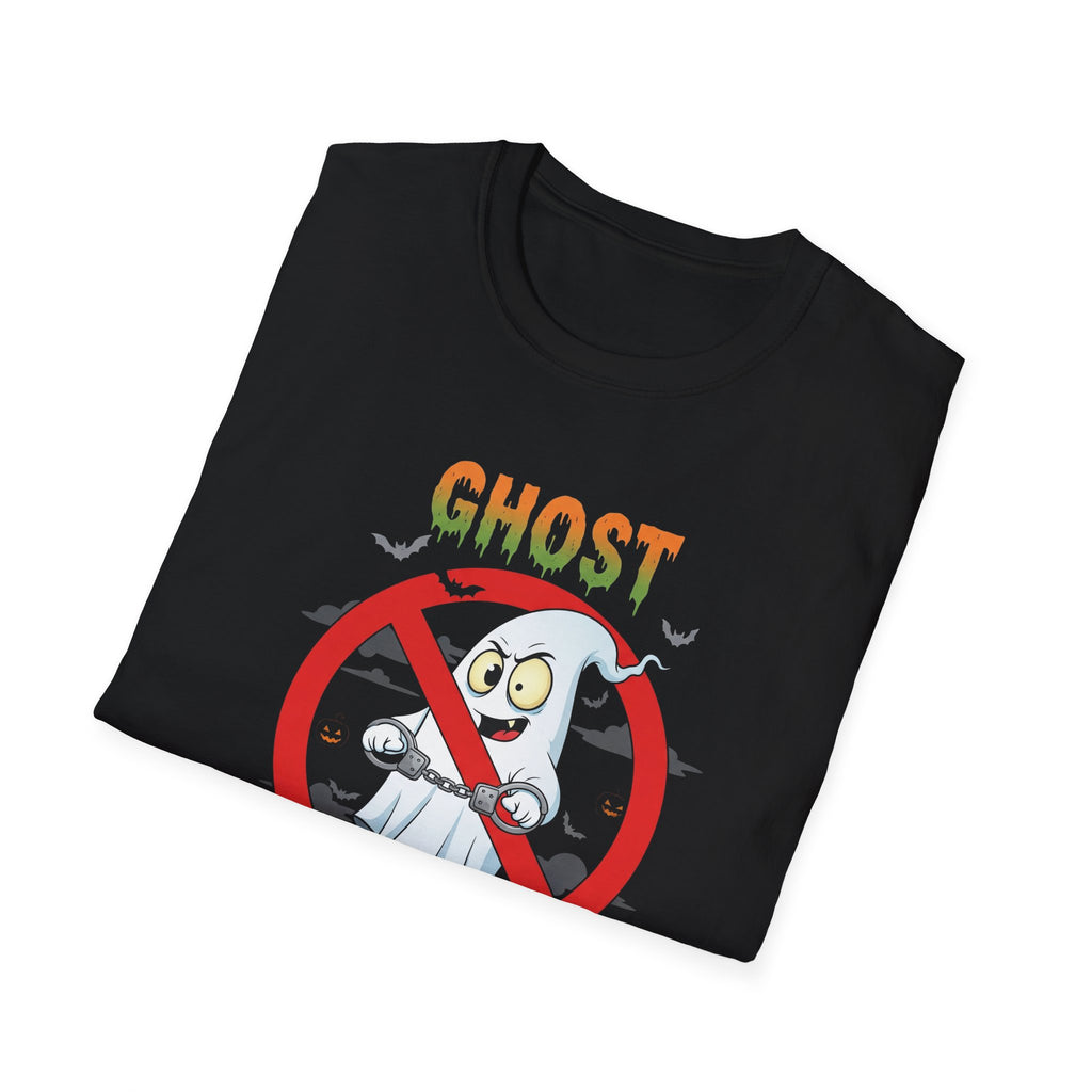 Ghost Busted T-Shirt, Unisex Humor Tee, Halloween Shirt, Casual Wear, Gift for Ghost Lovers