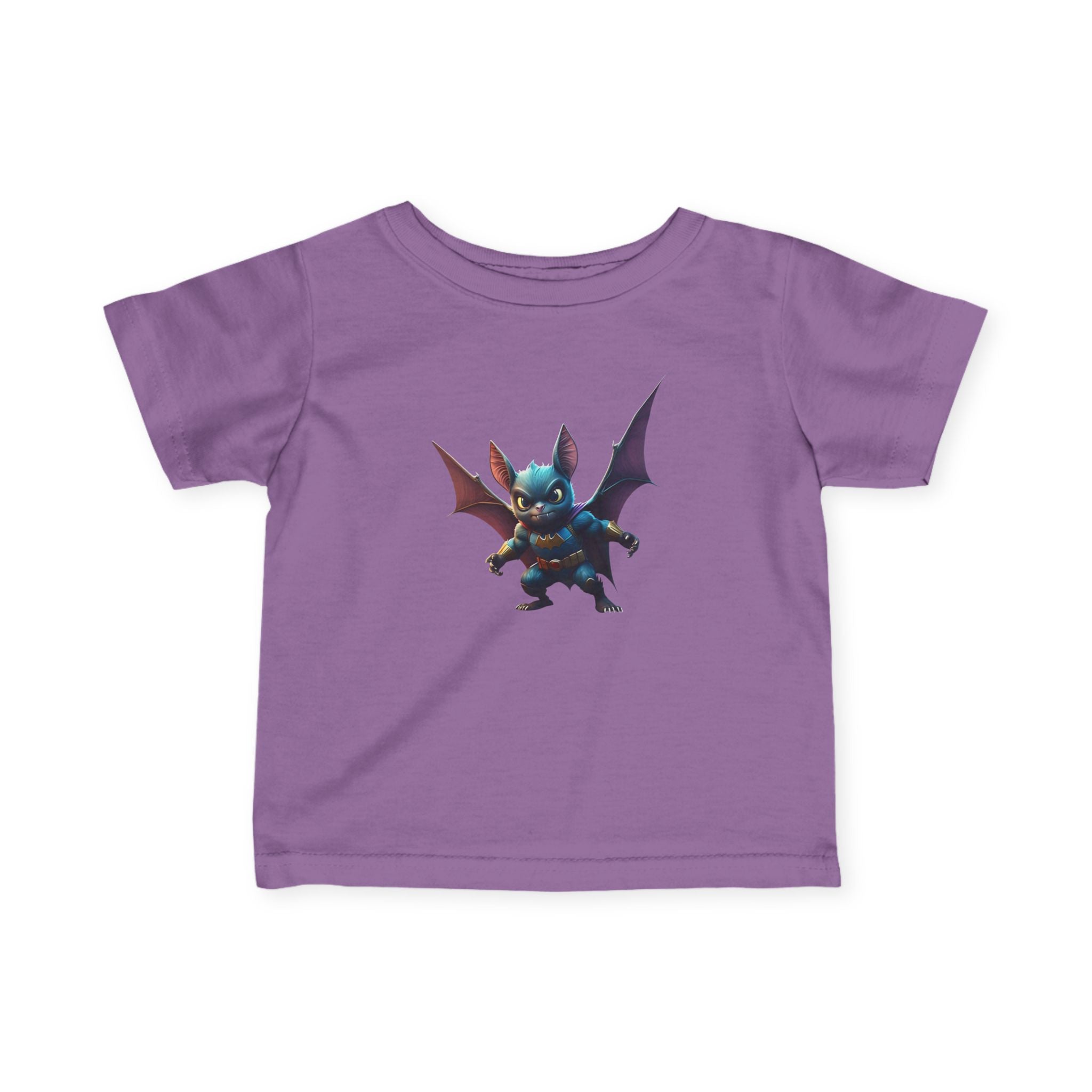 Cute Bat Man Super Hero Infant Tee for Playful Kids | Fun Graphic T-Shirt