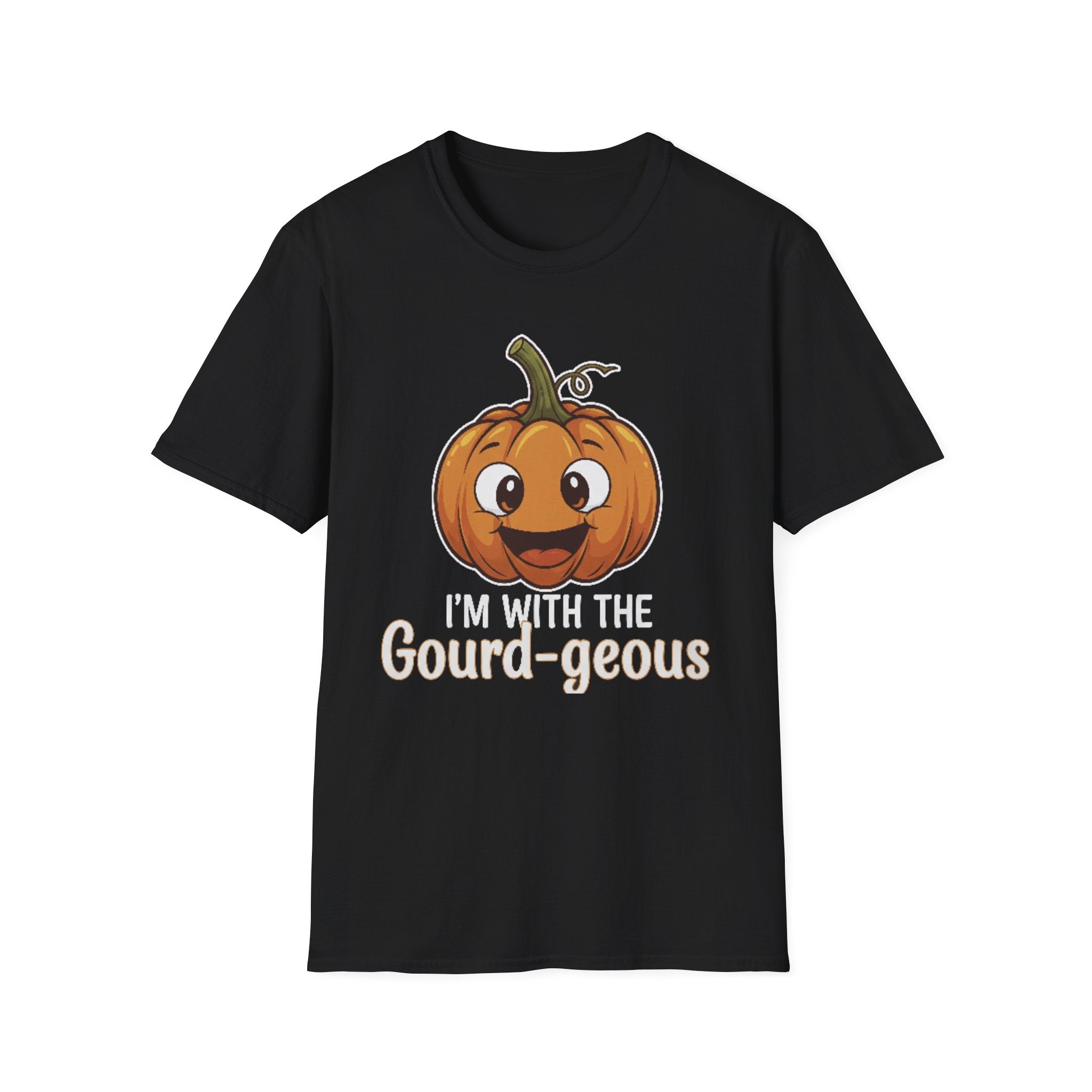 Im With The Gourd-gous  Unisex Softstyle T-Shirt, Halloween Costume, Spooky Vibe, Casual Wear, Unique Graphic Tee, Alternative Fashion