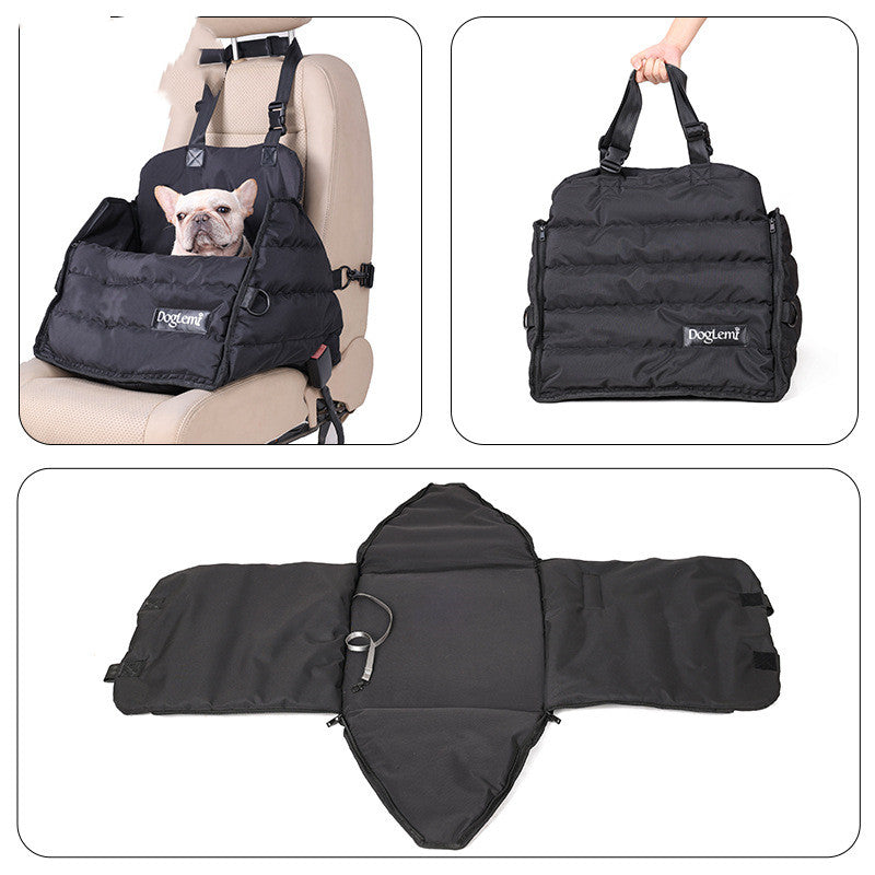 Pet Car Bag Car Front And Rear Seat Dog Car Pad Multi-functional Anti Splash Autumn And Winter Pet Bag