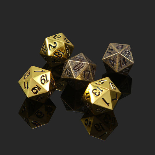 Faceted metal dice