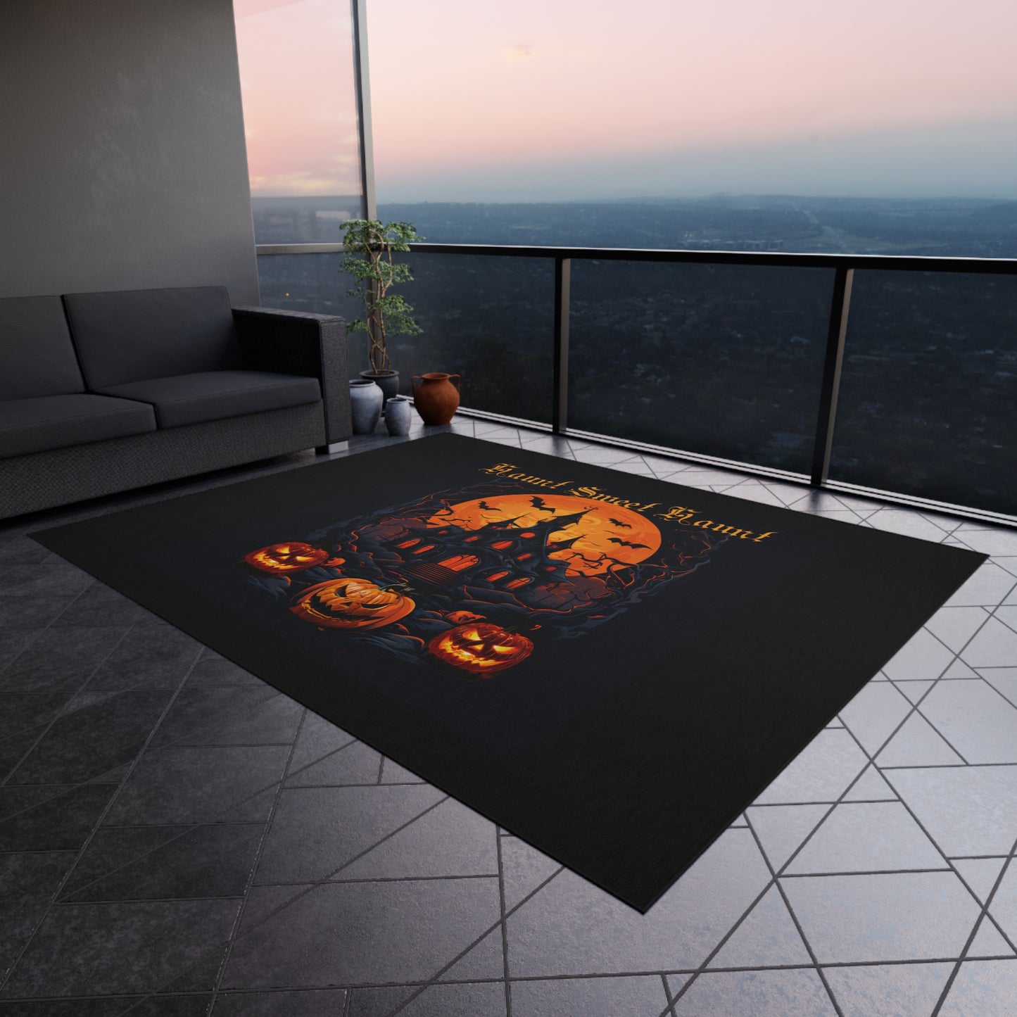 Haunt sweet Haunt Outdoor Rug