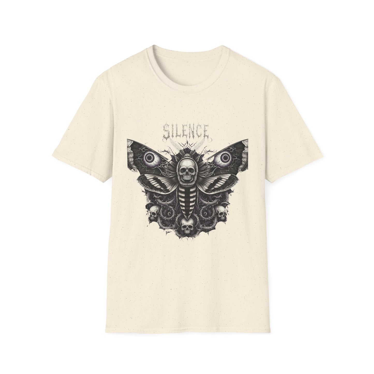 Gothic Silence T-Shirt, Unisex Graphic Tee, Alternative Fashion Top, Casual Wear, Edgy Gift Idea