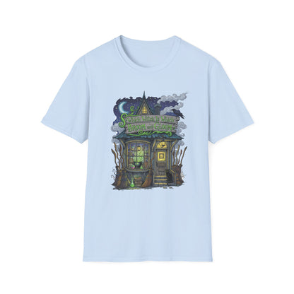 Halloween Which Witch Is Which Broom and Gloom Unisex T-Shirt, Spooky Shirt, Graphic Tee, Fall Apparel, Halloween Gift, Cozy Casual Wear