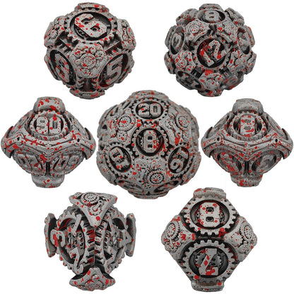 Metal Polyhedral Board Game Dice