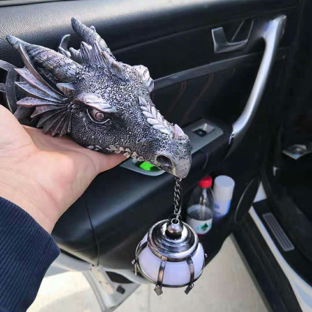 Dragon Head holding a LED lighted orb in its mouth