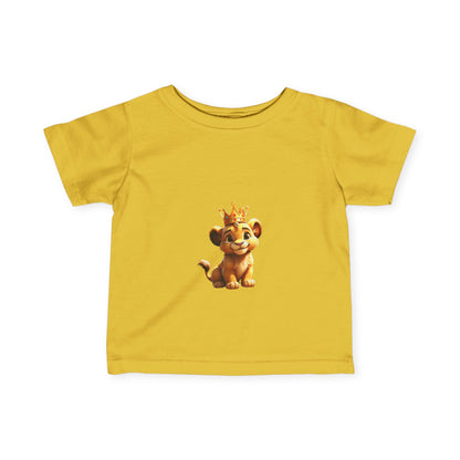 King Lion Infant Tee - Cute Baby Shirt for New Parents, Ideal Gift for Birthdays & Celebrations