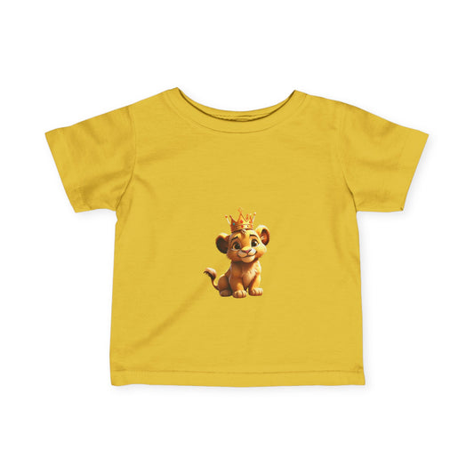 King Lion Infant Tee - Cute Baby Shirt for New Parents, Ideal Gift for Birthdays & Celebrations