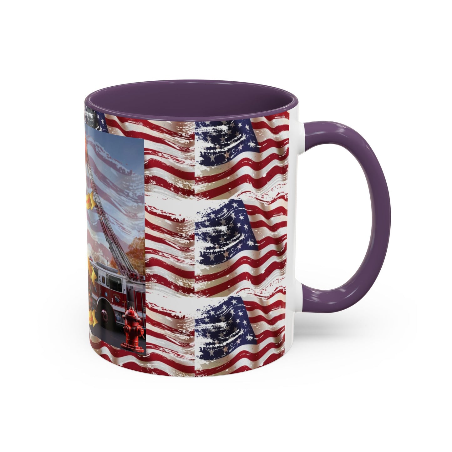 Juniata Terrace Fire 2025 Patriotic Firefighter Accent Coffee Mug - 11oz & 15oz