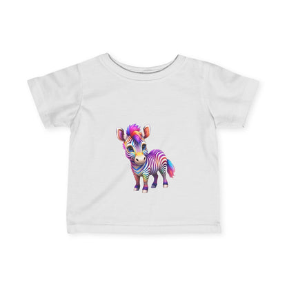 Colorful Zebra Infant T-Shirt | Cute Gift for Babies & Toddlers