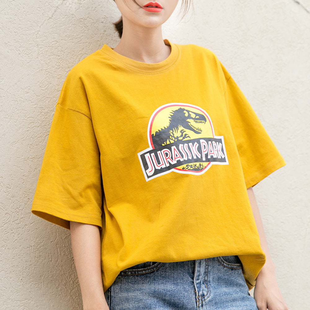 Dinosaur Lady's Oversized T-shirt