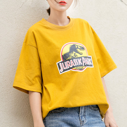 Dinosaur Lady's Oversized T-shirt