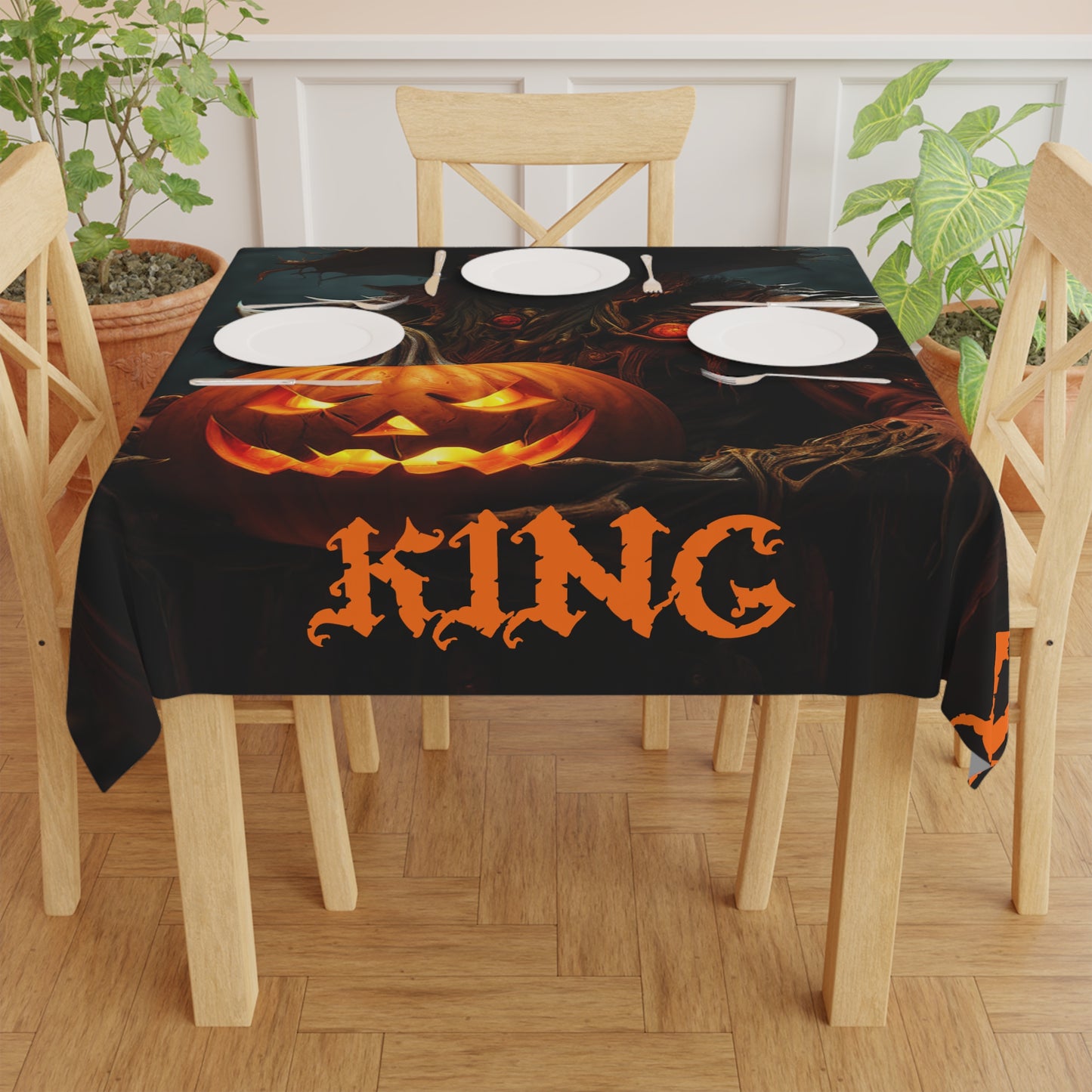 Halloween Jack The Lantern King Tablecloth