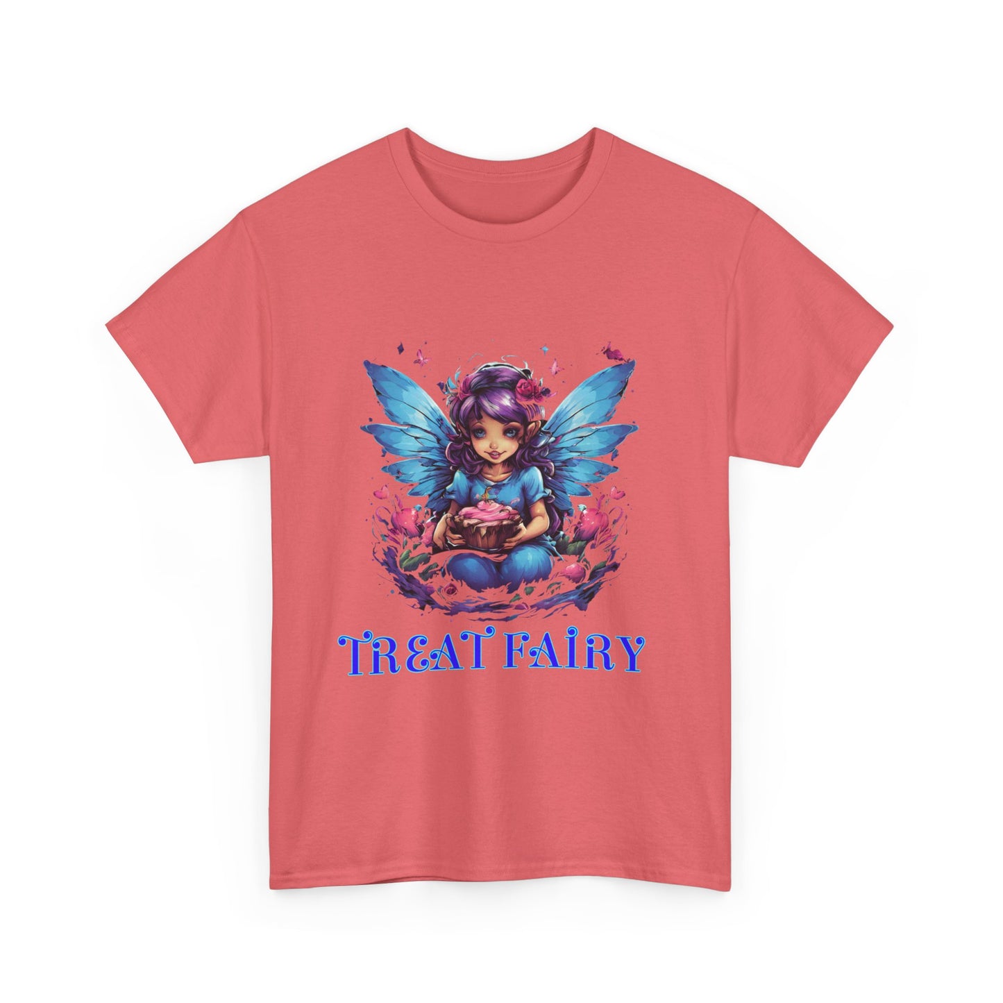 Enchanted Treat  Fairy Unisex Heavy Cotton Tee - Perfect for Magical Gatherings and Everyday Wear