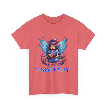 Enchanted Treat  Fairy Unisex Heavy Cotton Tee - Perfect for Magical Gatherings and Everyday Wear