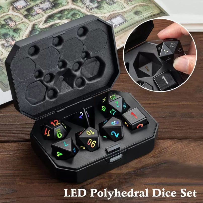 Colorful Multi-faceted Electronic Toy Glowing Dice