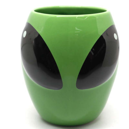 Spaced Out Green Alien Head Mug