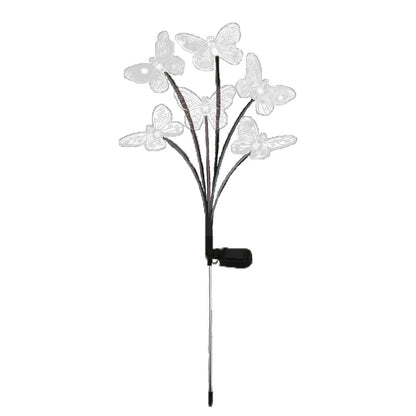 Solar Butterfly Outdoor Yard Lamp