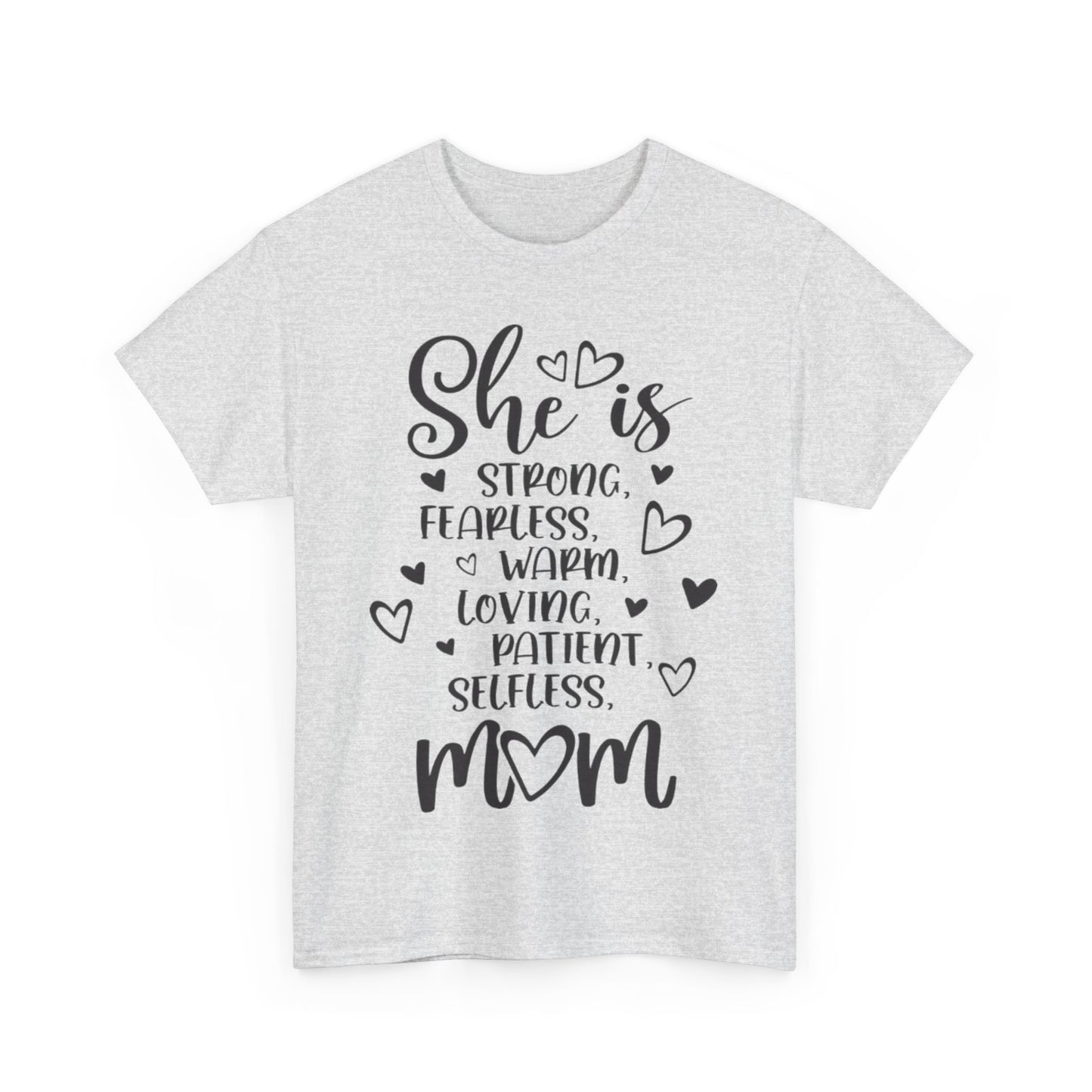 She is mom Unisex Heavy Cotton Tee