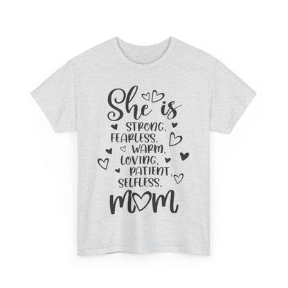 She is mom Unisex Heavy Cotton Tee