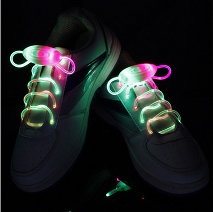 Led Sport Shoe Laces Glow Shoe Strings Round Flash Light Shoelaces