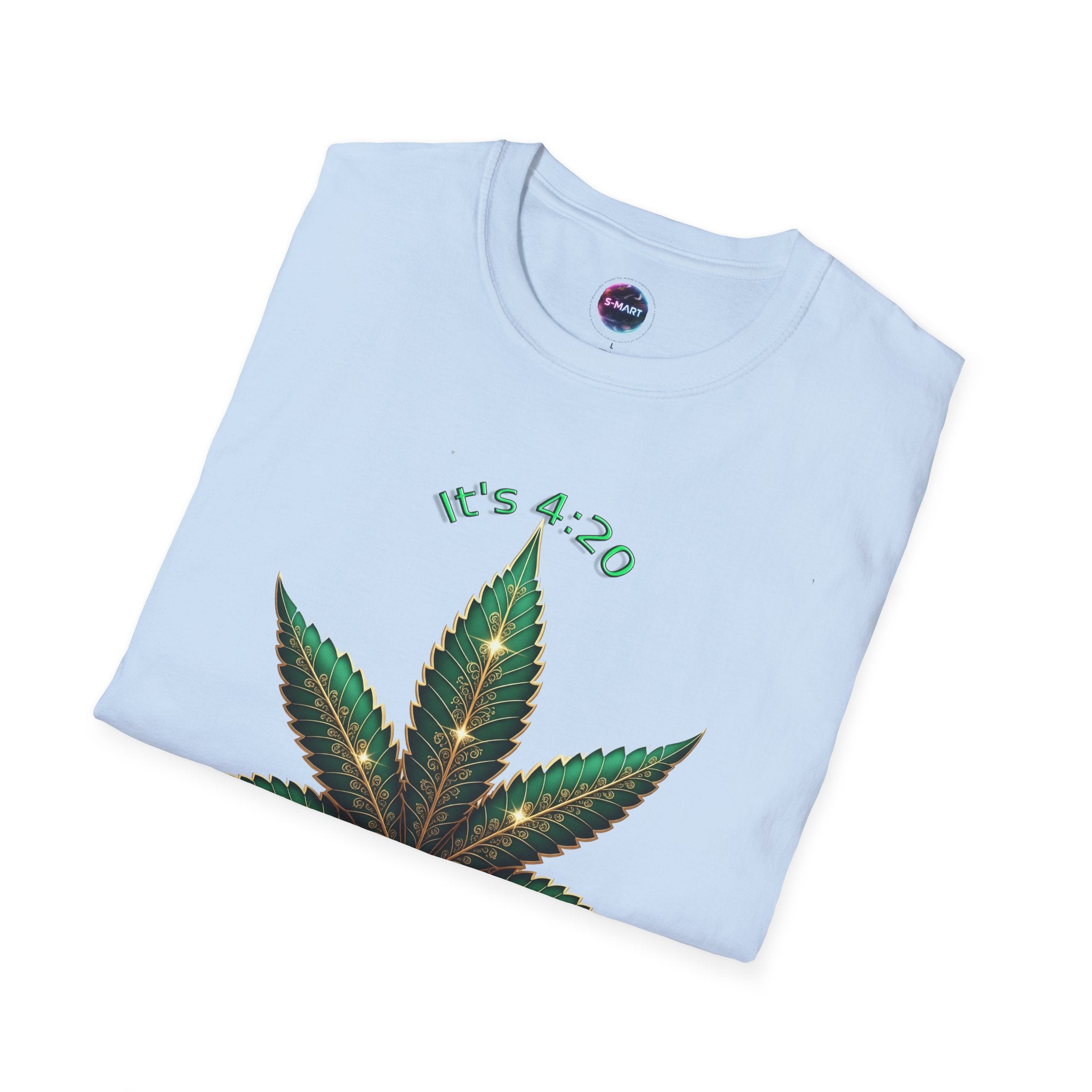 It's 420 Somewhere Vibes Unisex T-Shirt - Perfect for Cannabis Enthusiasts, Gifts, Festivals, Casual Wear, and Celebrations! - S-Mart Shop Smart Treasures