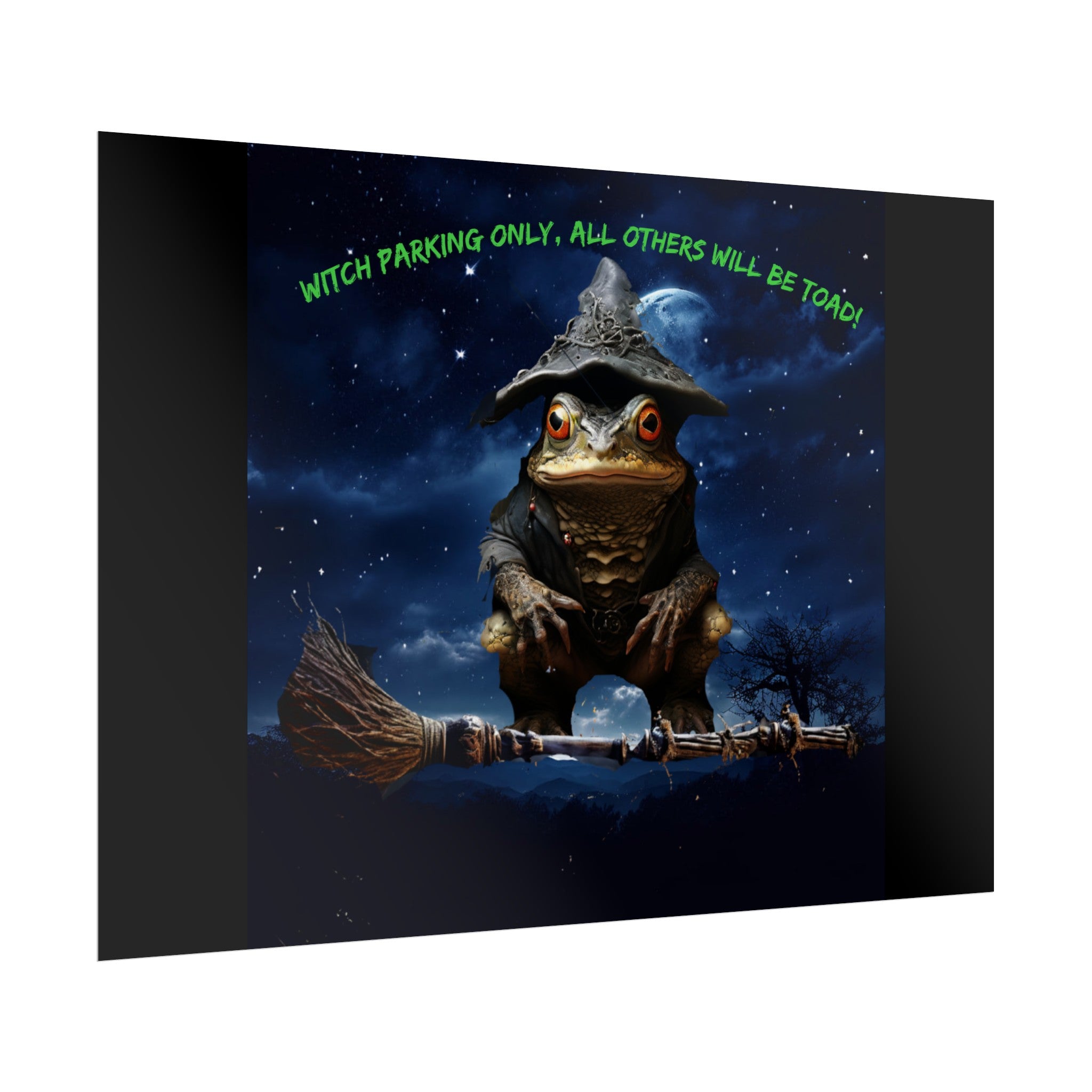 Witch Parking Only Toad Rolled Posters - S-Mart Shop Smart Treasures
