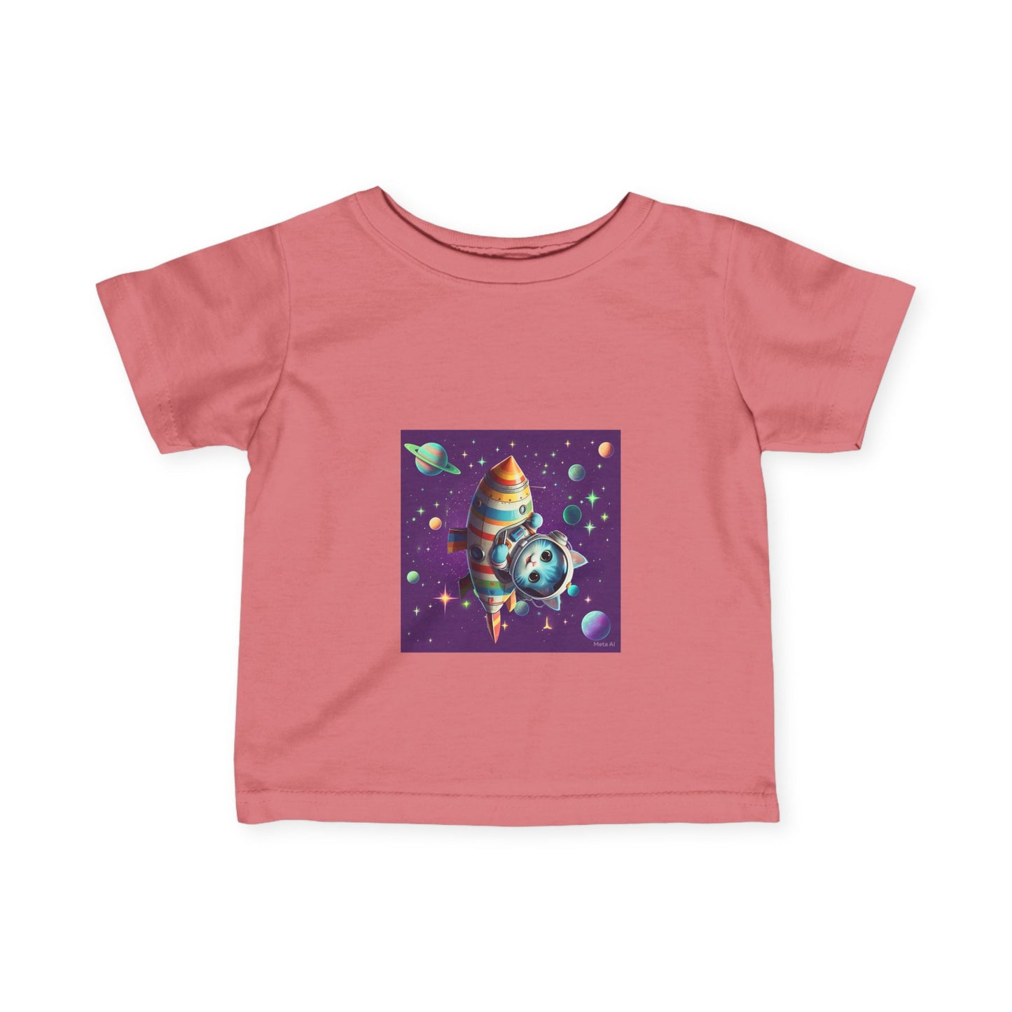 Cute Space-Themed Infant Tee - Adorable Baby Shirt for Young Explorers